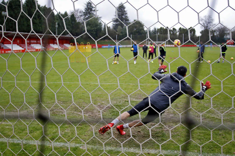 Fotos: Entrenamiento del Sporting (13-12-2018)