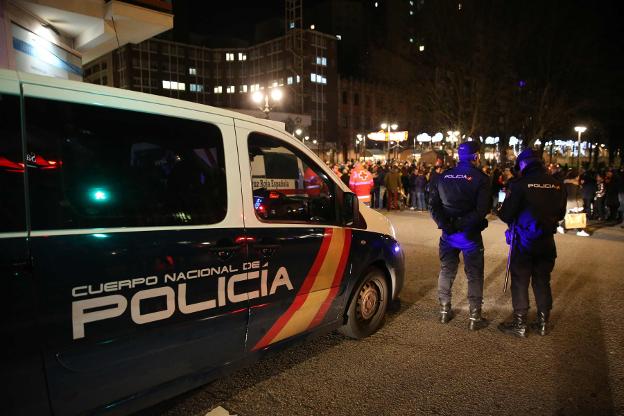 Seguridad policial durante la última Cabalgata. 