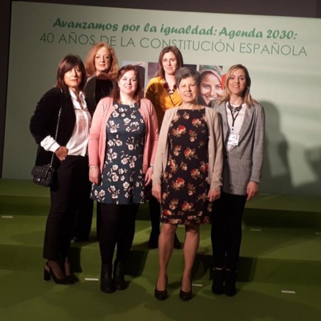 Lucía Velasco (Las Regueras), Covadonga Coya (presidenta de Afammer Asturias), Rosa Tárano (Arriondas), Montse Fernández (Tineo), Nieves Álvarez (Grado) y Adelina Marrón (Belmonte). 