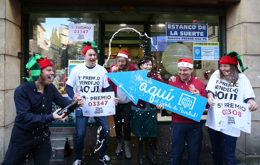 El 3347 se reparte entre Oviedo, Gijón, Mieres y Piloña. Así lo han celebrado. 