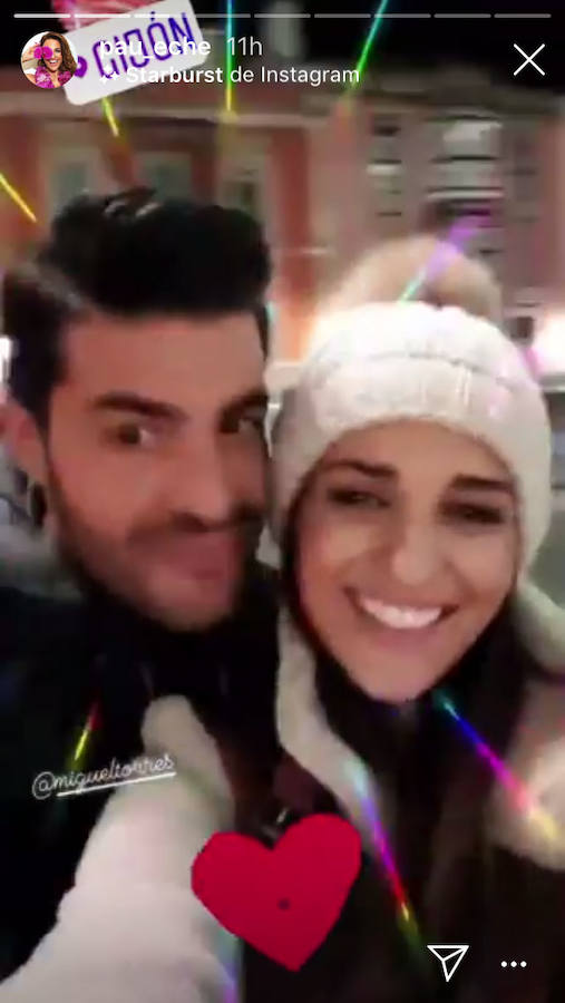 La pareja disfrutó del ambiente navideño y compartió varias fotos en las redes sociales.