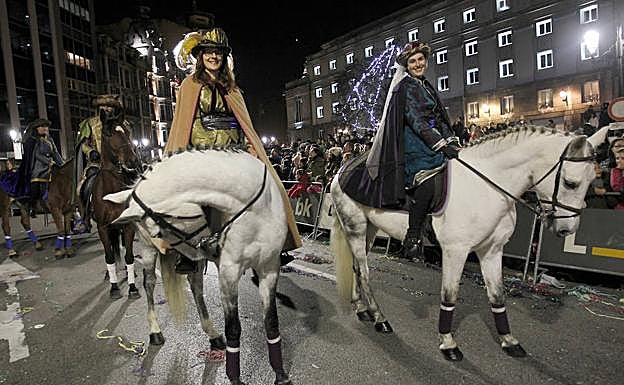 Cabalgata de Reyes en Oviedo el pasado año.