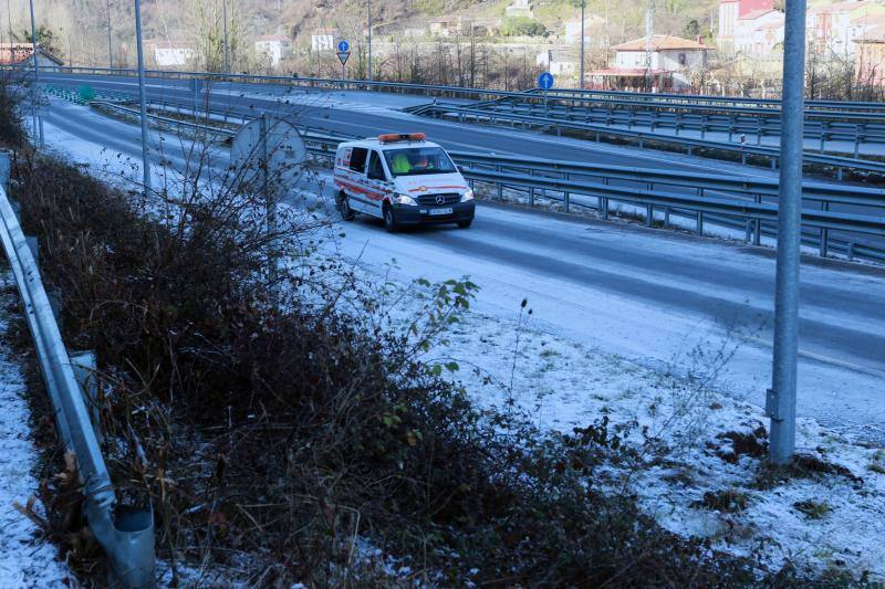 as temperaturas bajo cero con las que la región lleva días amaneciendo muestran estampas sorprendentes que compensan la sensación de frío. 