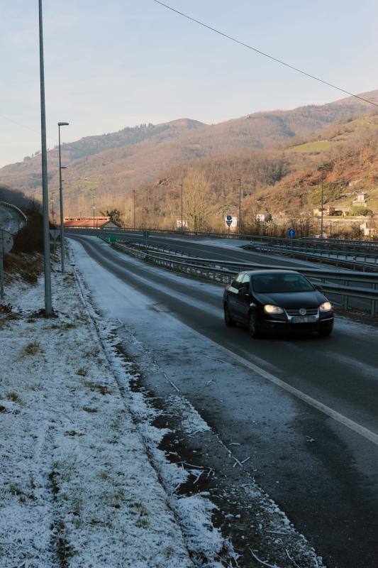 as temperaturas bajo cero con las que la región lleva días amaneciendo muestran estampas sorprendentes que compensan la sensación de frío. 