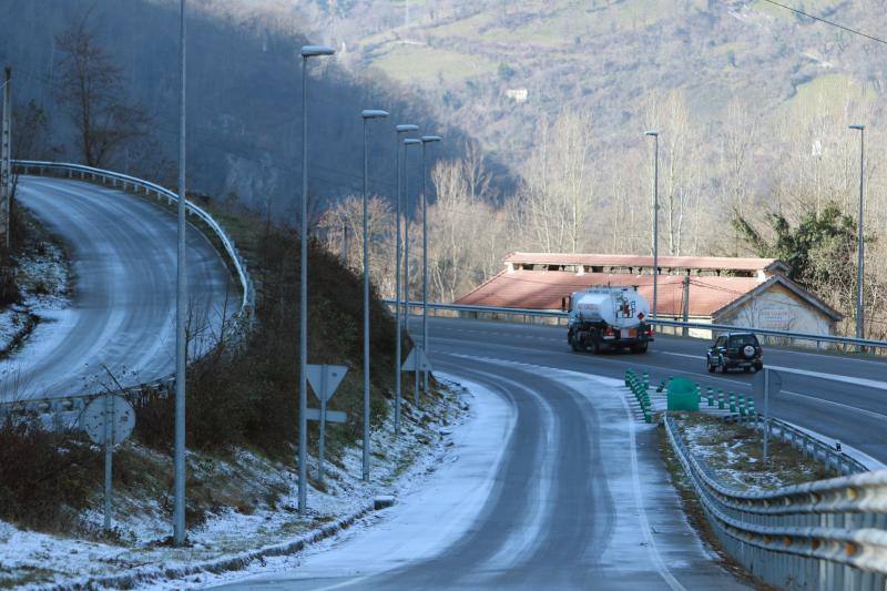 as temperaturas bajo cero con las que la región lleva días amaneciendo muestran estampas sorprendentes que compensan la sensación de frío. 