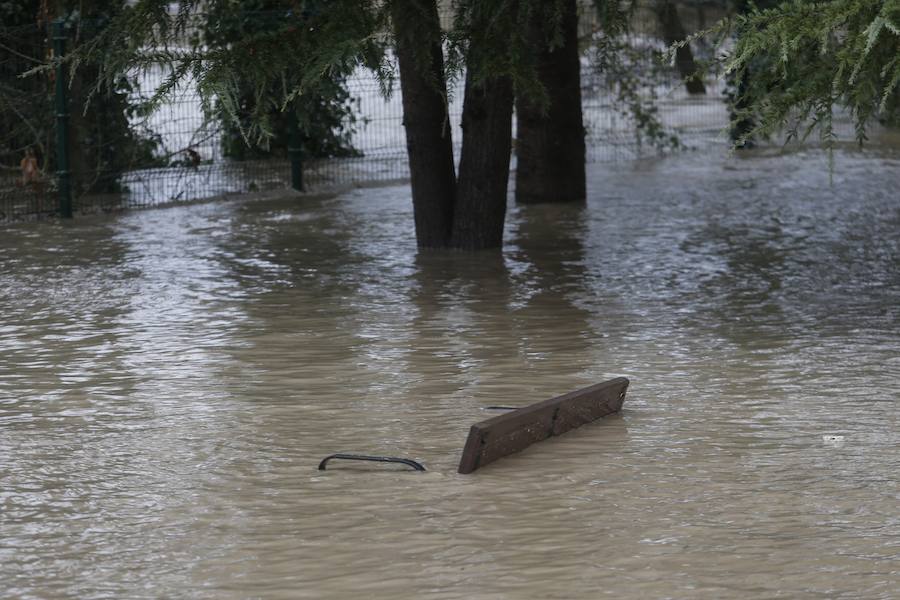 El temporal de Asturias ha dejado multitud de destrozos en Trubia
