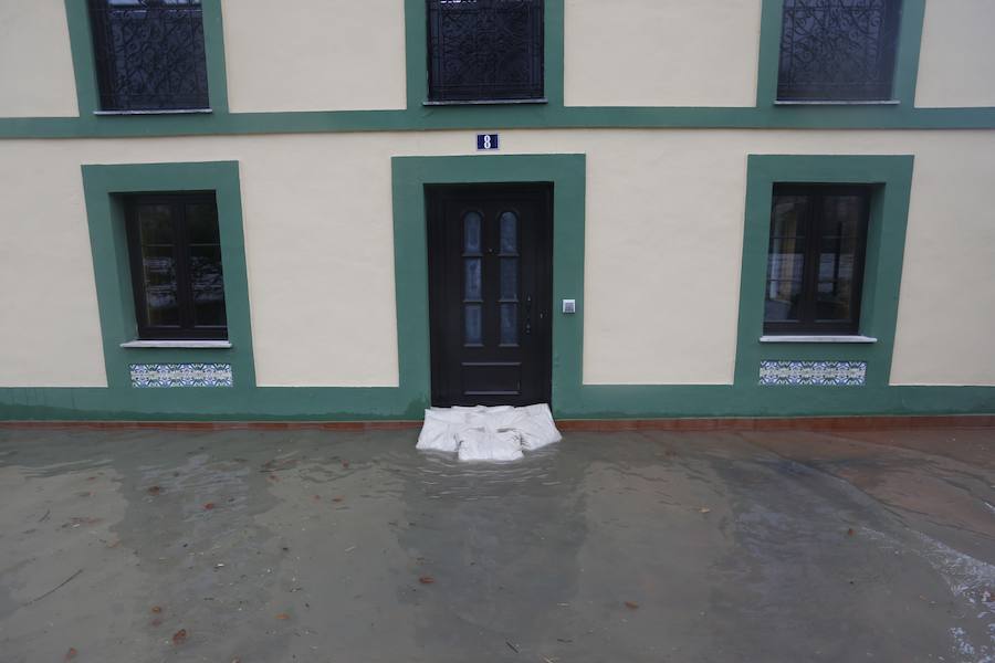 El temporal de Asturias ha dejado multitud de destrozos en Trubia