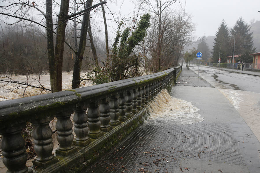 La crecida del río paralizó la central térmica de Lada y mantiene a una gran preocupación entre los vecinos de las Cuencas.