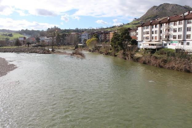 Regresa el tono marrón al río Piloña en Arriondas