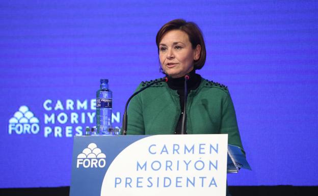 Carmen Moriyón, alcaldesa de Gijón y presidenta de Foro Asturias. 