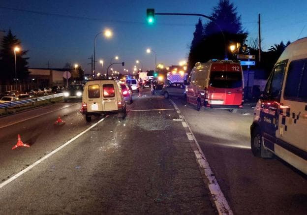 El accidente se produjo a primera hora de la mañana. 