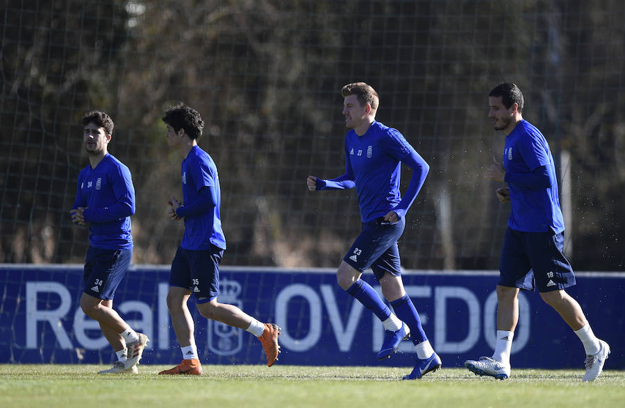 Los azules preparan su próximo encuentro ante el Albacete