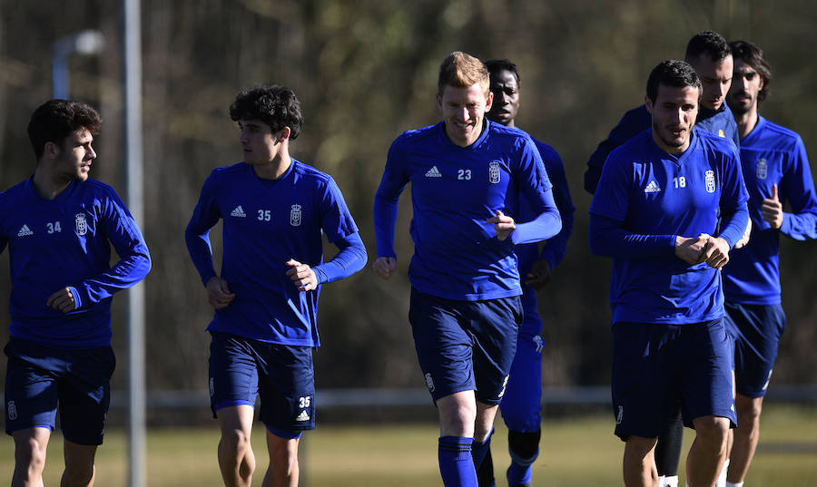 Los azules preparan su próximo encuentro ante el Albacete