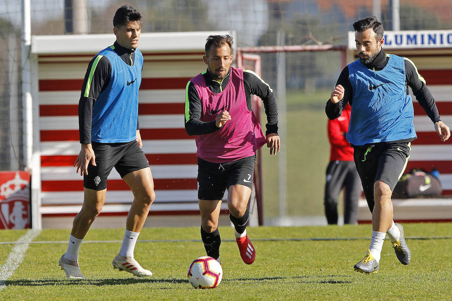 Fotos: Entrenamiento del Sporting (21/02/2019)