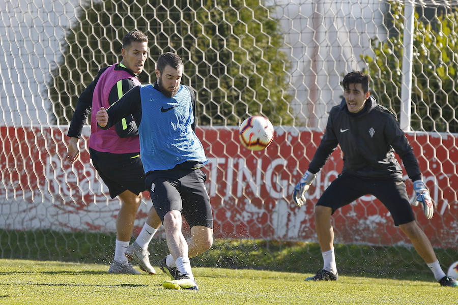 Fotos: Entrenamiento del Sporting (21/02/2019)