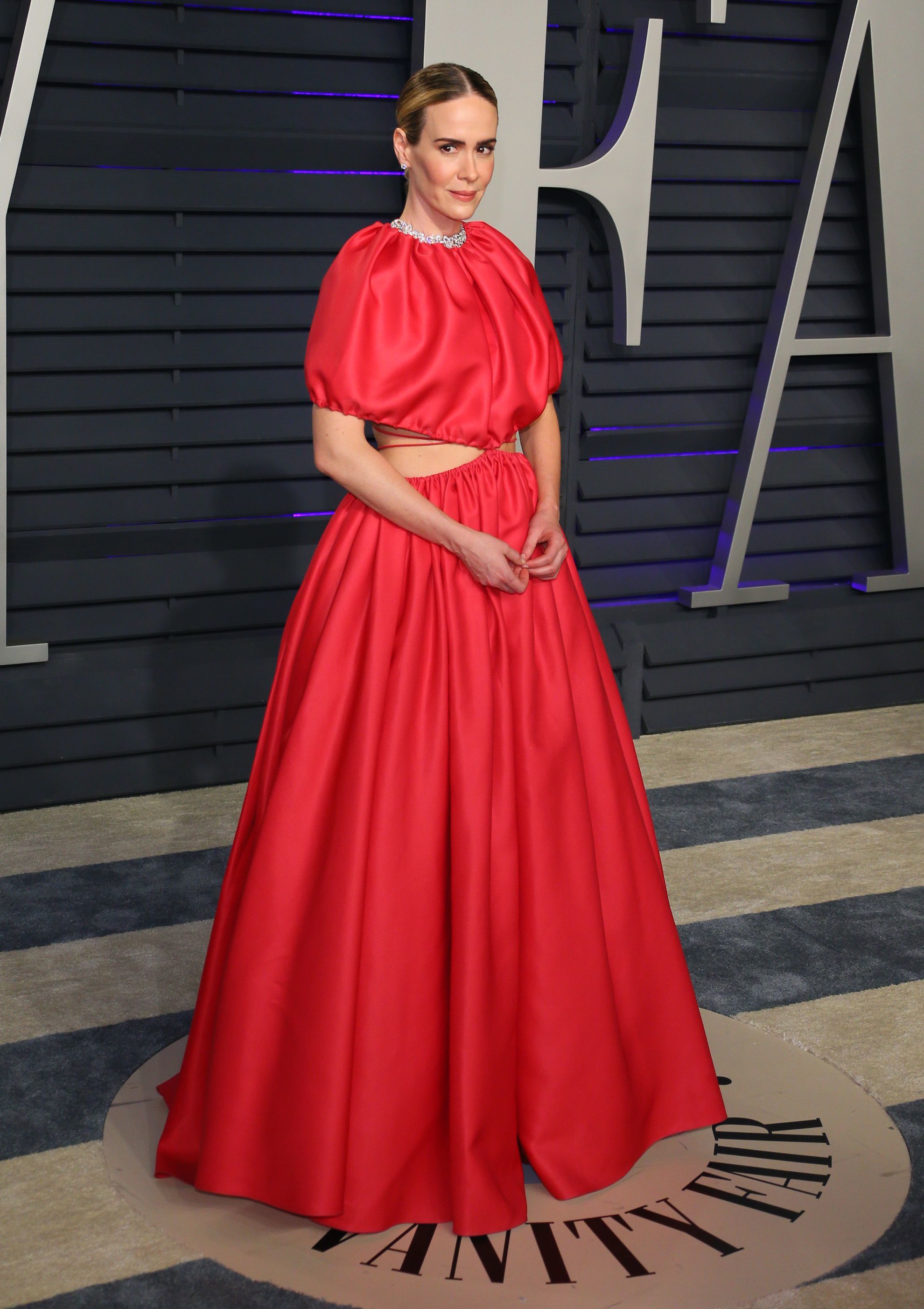 La actriz Sarah Paulson en la fiesta post Oscar organizada por Vanity Fair