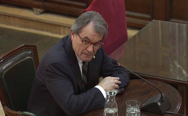 El expresident de la Generalitat, Artur Mas, declara como testigo en el jucio del 'procés'.
