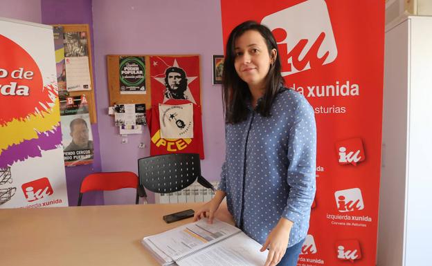 Sara Paz, candidata de IU a las elecciones municipales en Corvera. 
