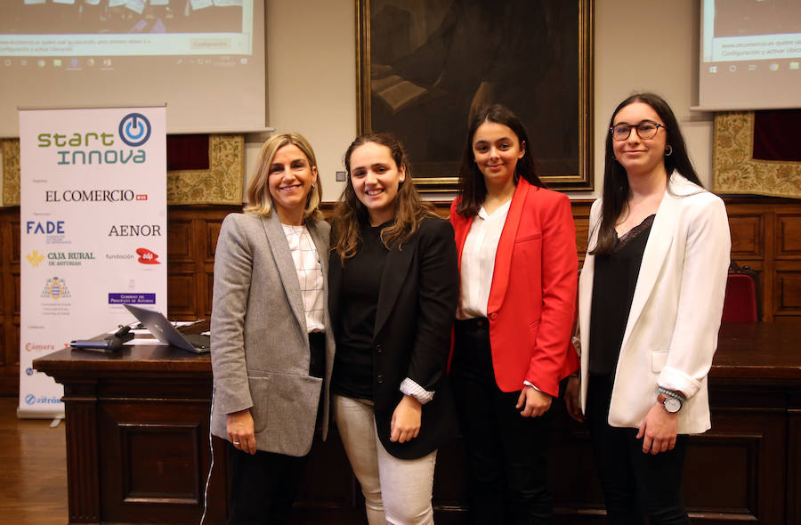 El proyecto Soundup del Colegio de Fomento Peñamayor se ha alzado con el primer premio en la categoría de menores de 17 años de STARTinnova, el programa de impulso de la cultura emprendedora de EL COMERCIO. En la categoría de segundo de Bachillerato y Formación Profesional se ha impuesto Imapro, del CIFP La Laboral, gracias a su propuesta de una compañía de mantenimiento para la Industria 4.0 de la región.