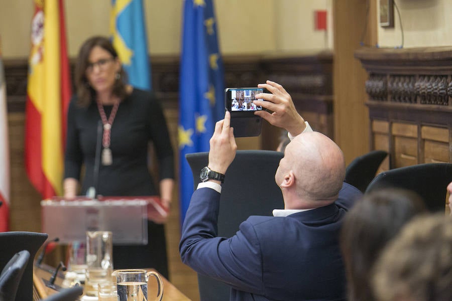 Vicente Álvarez Areces recibió a título póstumo el reconocimientp de Hijo Predilecto de la villa de Gijón. Junto a él se ha distinguido al Hospital de Cabueñes, al que se ha concedido la Medalla de Oro, y cinco personas y entidades galardonadas con sendas medallas de plata: Luis Manuel Flórez García 'Floro', la asociación de Gais, Lesbianas, Transexuales y Bisexuales 'Xega', la Unión de Comerciantes, Tita Caravera, Soledad Lafuente y Luis Miguel Piñera.