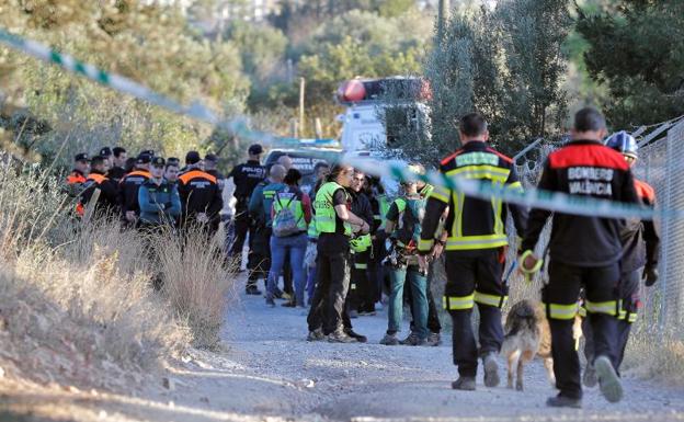 Efectivos movilizados para la búsqueda de los niños desaparecidos.