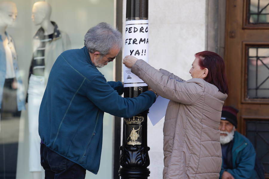Locales comerciales lucirán los carteles de protesta en sus escaparates