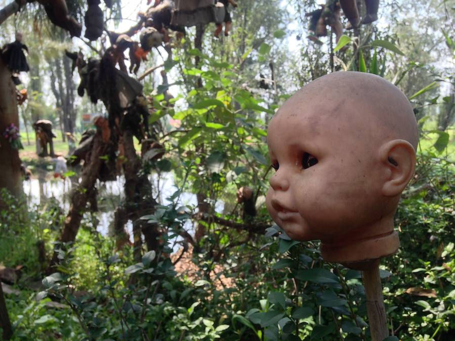 Isla de las muñecas (México) | Don Julián Santana era el encargado de cuidar la isla y, según la voz popular, se dice que un día encontró el cadáver de una niña que se ahogó en las aguas circundantes.