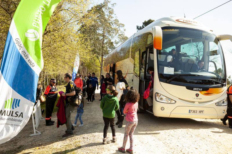 Multitud de niños y padres plantaron árboles en el bosque La Viesca la Olla durante una divertida mañana en conexión con la naturaleza.