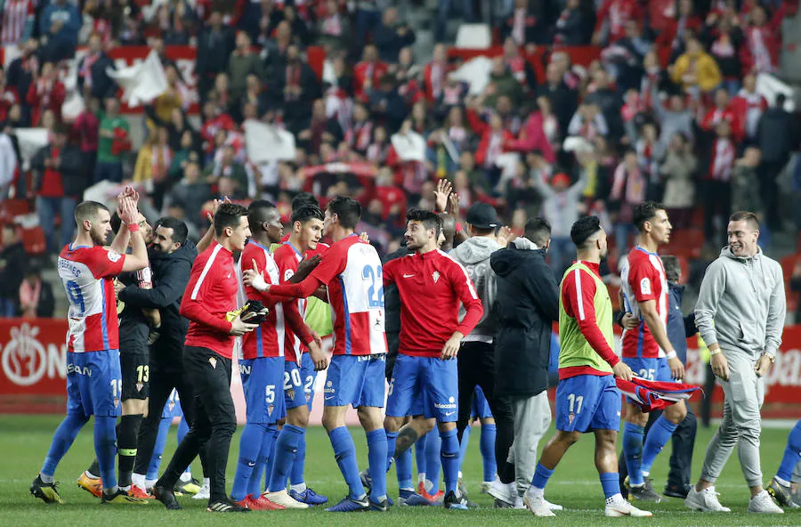 Las mejores jugadas y la celebración del gol del partido que enfrentó al Sporting de Gijón y el Real Oviedo en el derbi asturiano
