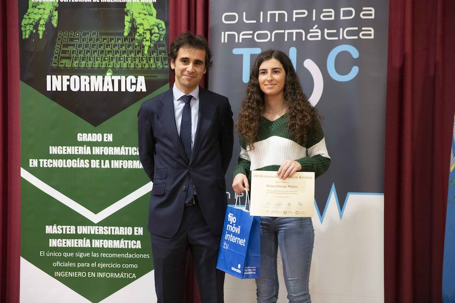 Blanca Huergo Muñoz, ganadora de la Olimpiada de Informática. 
