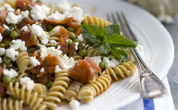 Plato de pasta. 