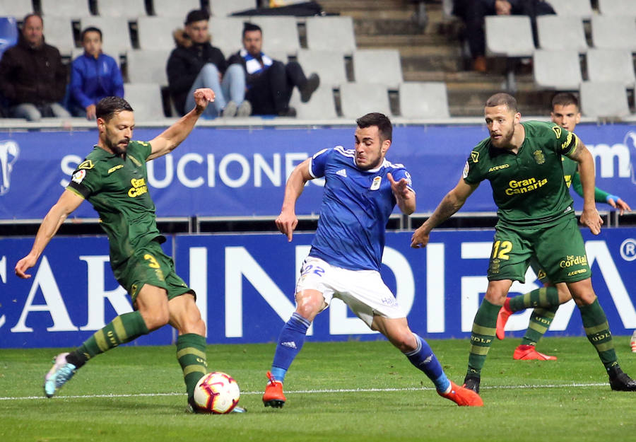 Estos son los momentos que ha dejado en encuentro entre el conjunto azul y Las Palmas ante el Carlos Tartiere.