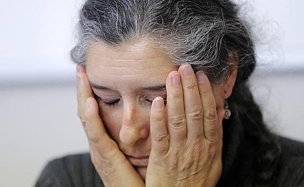 Ramona Maneiro, ayer, en un momento de su comparecencia en Boiro.