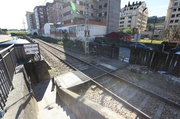 Zona de La Estrada donde se ubicarán la pasarela y los ascensores. 