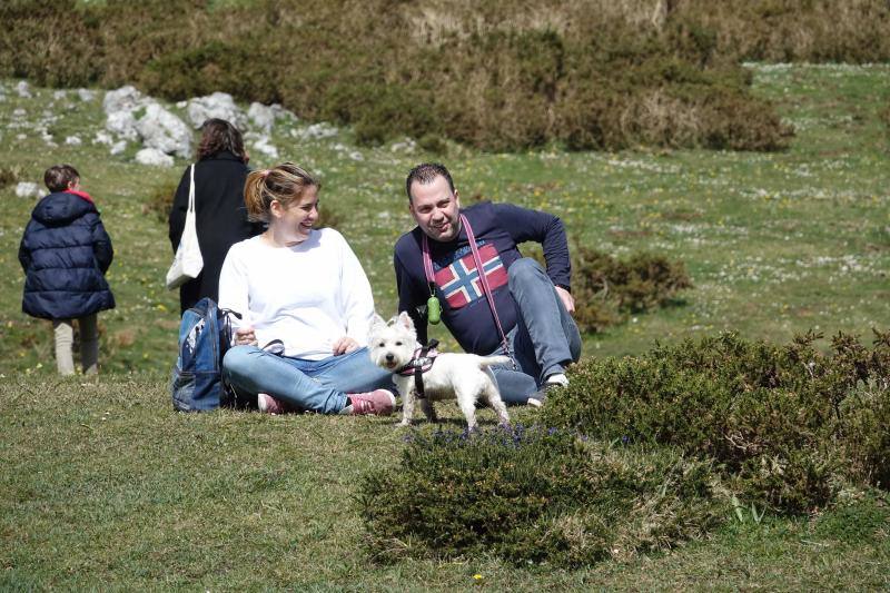 El Principado tuvo un tiempo de lo más agradable durante la jornada del Viernes Santo. Puntos de gran afluencia turística, como la costa o los Lagos de Covadonga se llenaron de visitantes