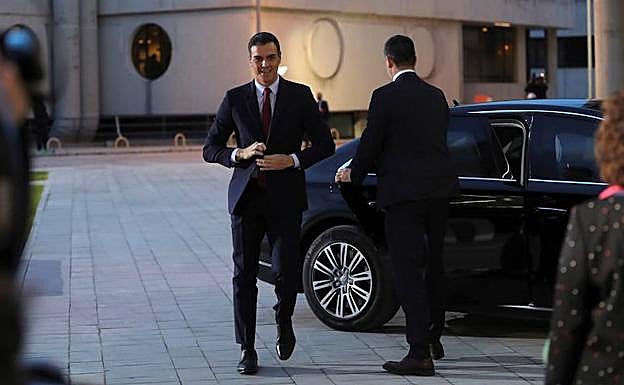 Llegada de Pedro Sánchez. 