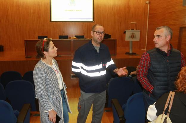 Asunción Cámara, Sergio Tuñón y Sisenando Oliveros. 