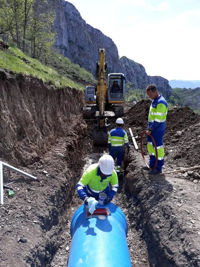 La EMA, a un paso de concluir las labores de reposición del tramo de la construcción de Los Arrudos que fue arrastrada por un argayo