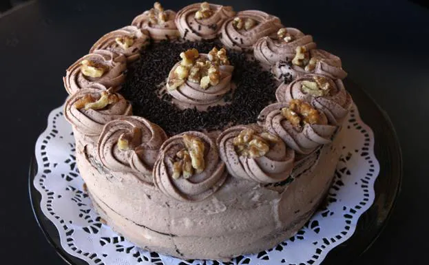 Tarta de chocolate. 