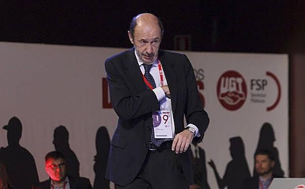Alfredo P´ez Rubalcaba, en un acto de UGT. 