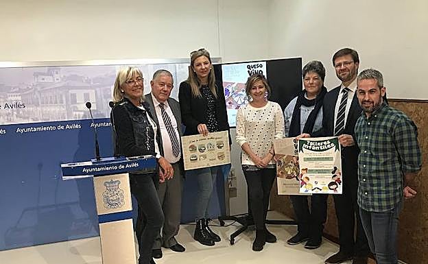 La presentación este mediodía en el Ayuntamiento de la Feria del Queso y el Vino y la Feria de la Cerámica. 