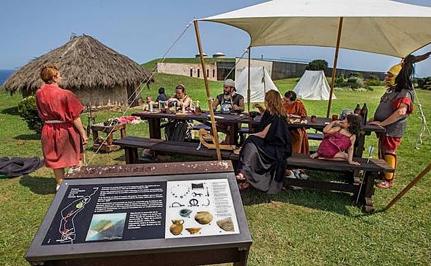 Recreación histórica en Campa Torres.