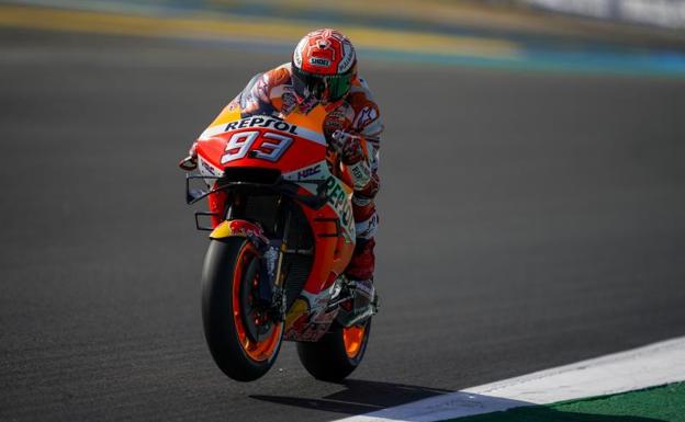 Marc Márquez, en el circuito de Le Mans. 