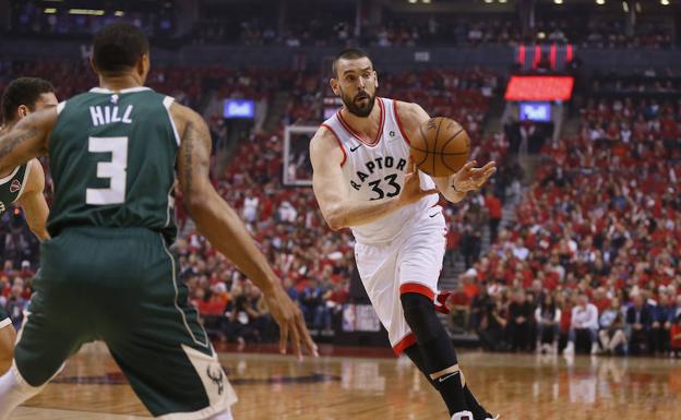 Marc Gasol, durante el partido. 