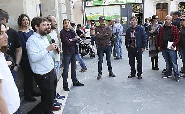 La intervención de ayer del candidato, Javier Pintado.