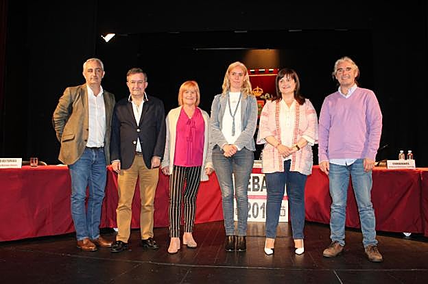 Ángel García, Francisco Rodríguez Cubiella, Joana Canals, Alejandra Martínez, Amelia Fernández y Carlos López. 
