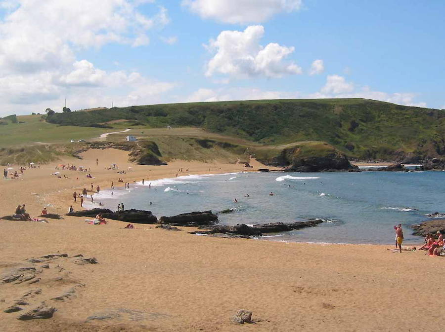 Playa de Verdicio, en Gozón