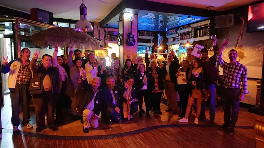 UCIN celebró en un bar de Sagugo el final de la campaña electoral