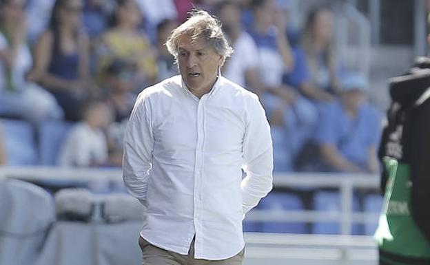 Sergio Egea, durante el partido ante el Tenerife. 