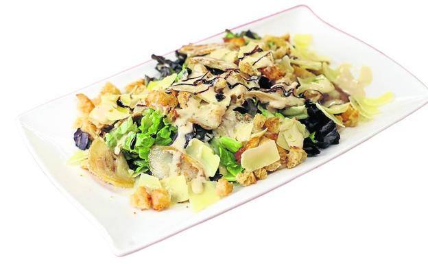 Ensalada César sin gluten